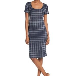 Ann Taylor Windowpane dress. 8 Petite
